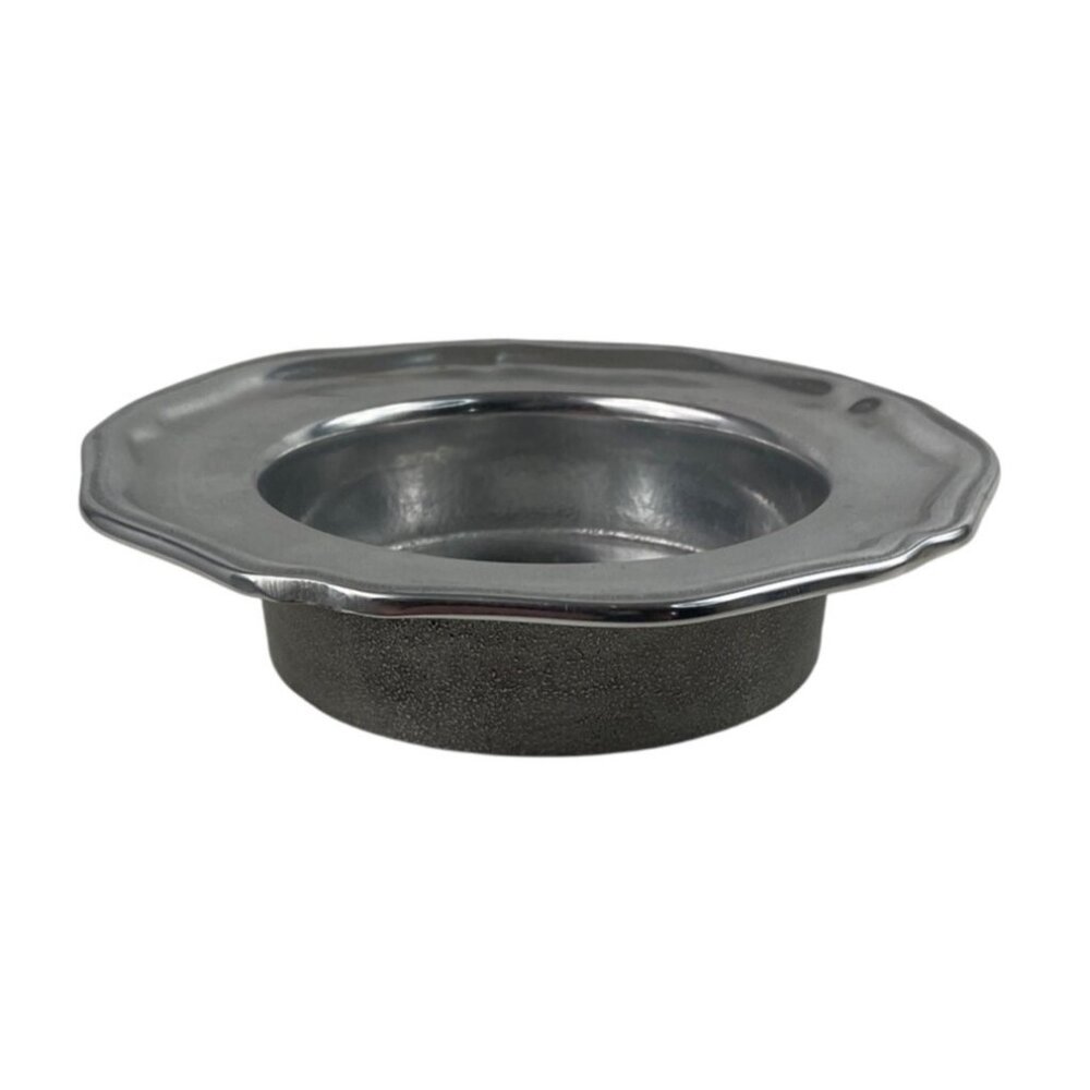 Wilton Armetale Pewter Wine Bottle Coaster, Queen Anne Style, Felt Bottom